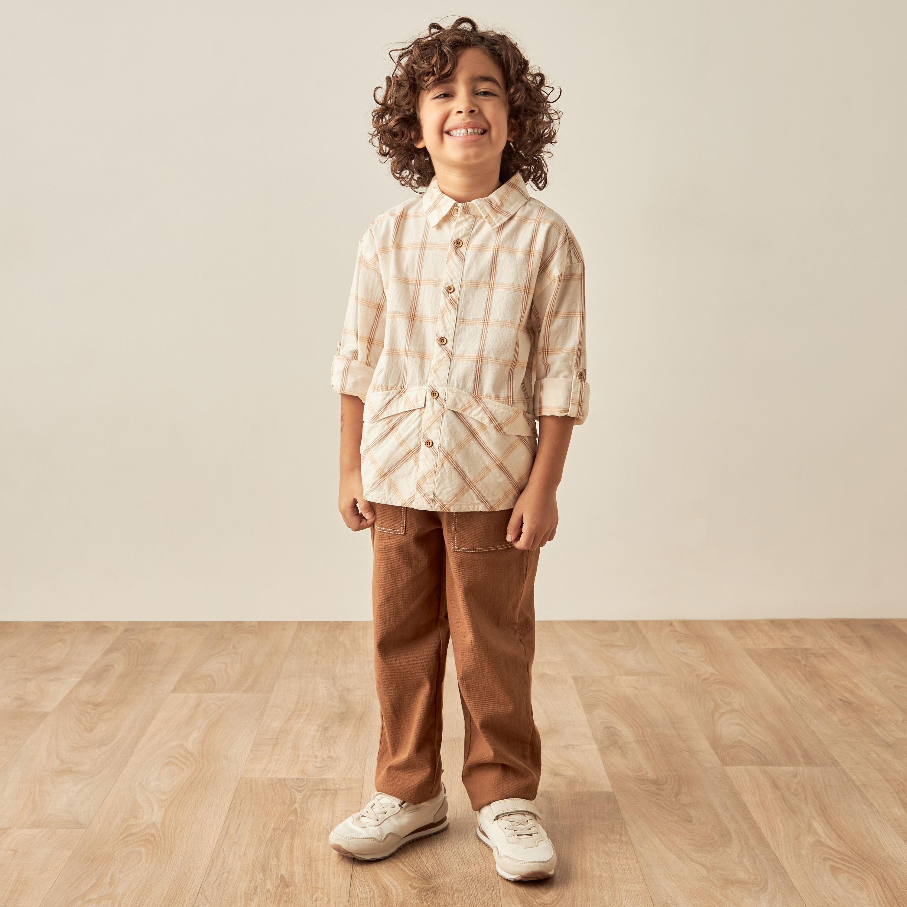 قميص مربعات بأكمام طويلة وجيوب من إليجو-boys-clothing-shirts-image-2