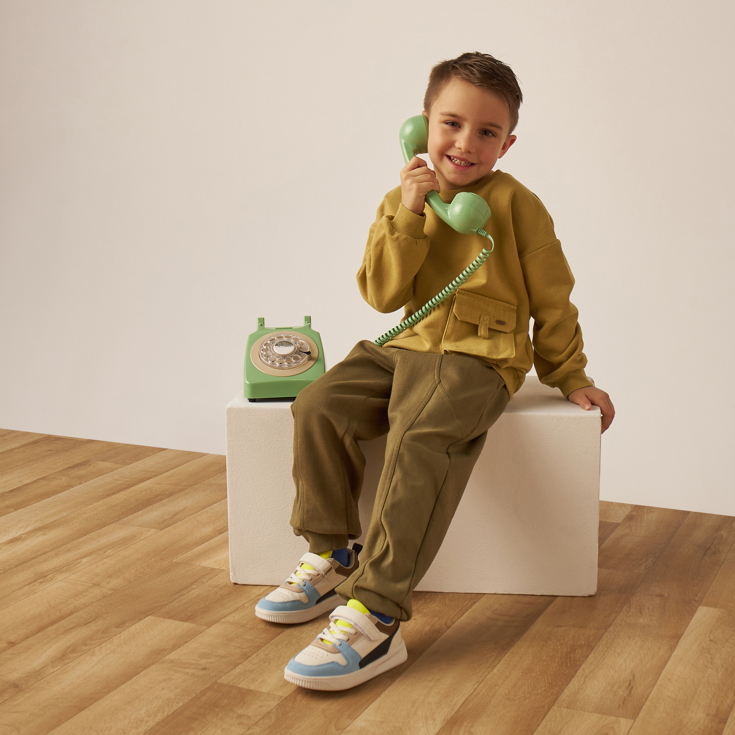 Eligo Solid Joggers with Drawstring Closure-boys-clothing-bottoms-joggersandtrackpants-image-2