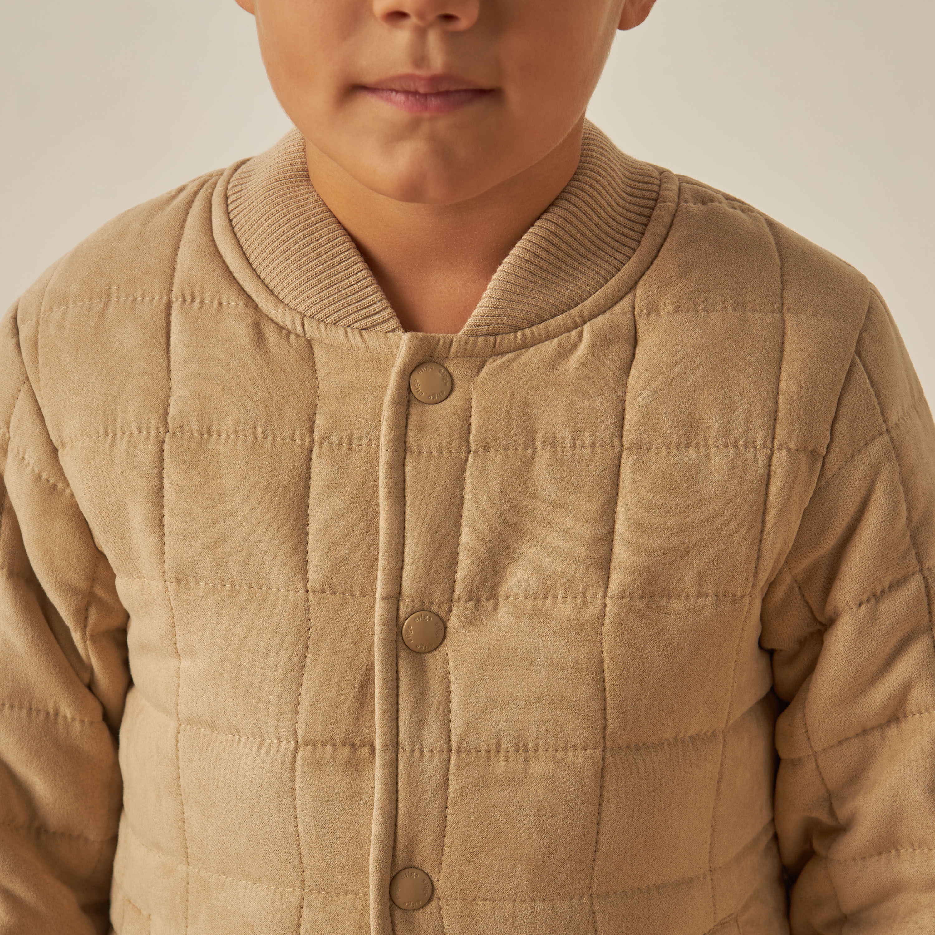 Eligo Quilted Jacket with Long Sleeves and Snap Button Closure-boys-clothing-jacketsandcoats-image-4