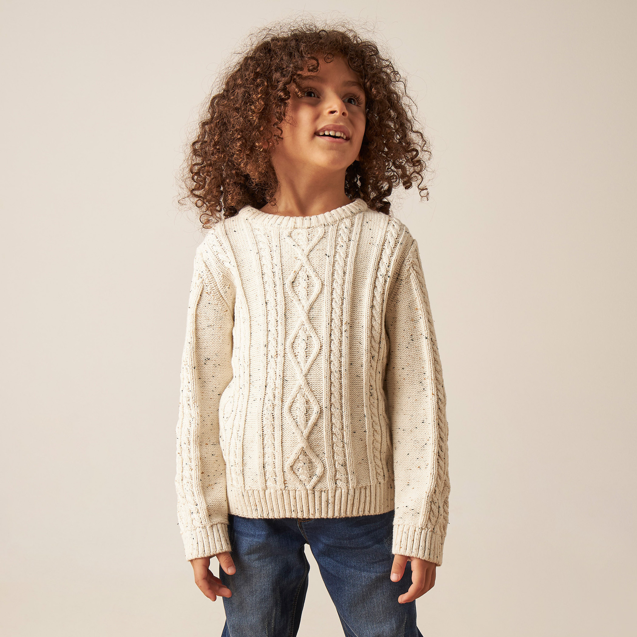 Eligo Textured Pullover with Crew Neck and Long Sleeves-boys-clothing-jumpersandcardigans-image-1
