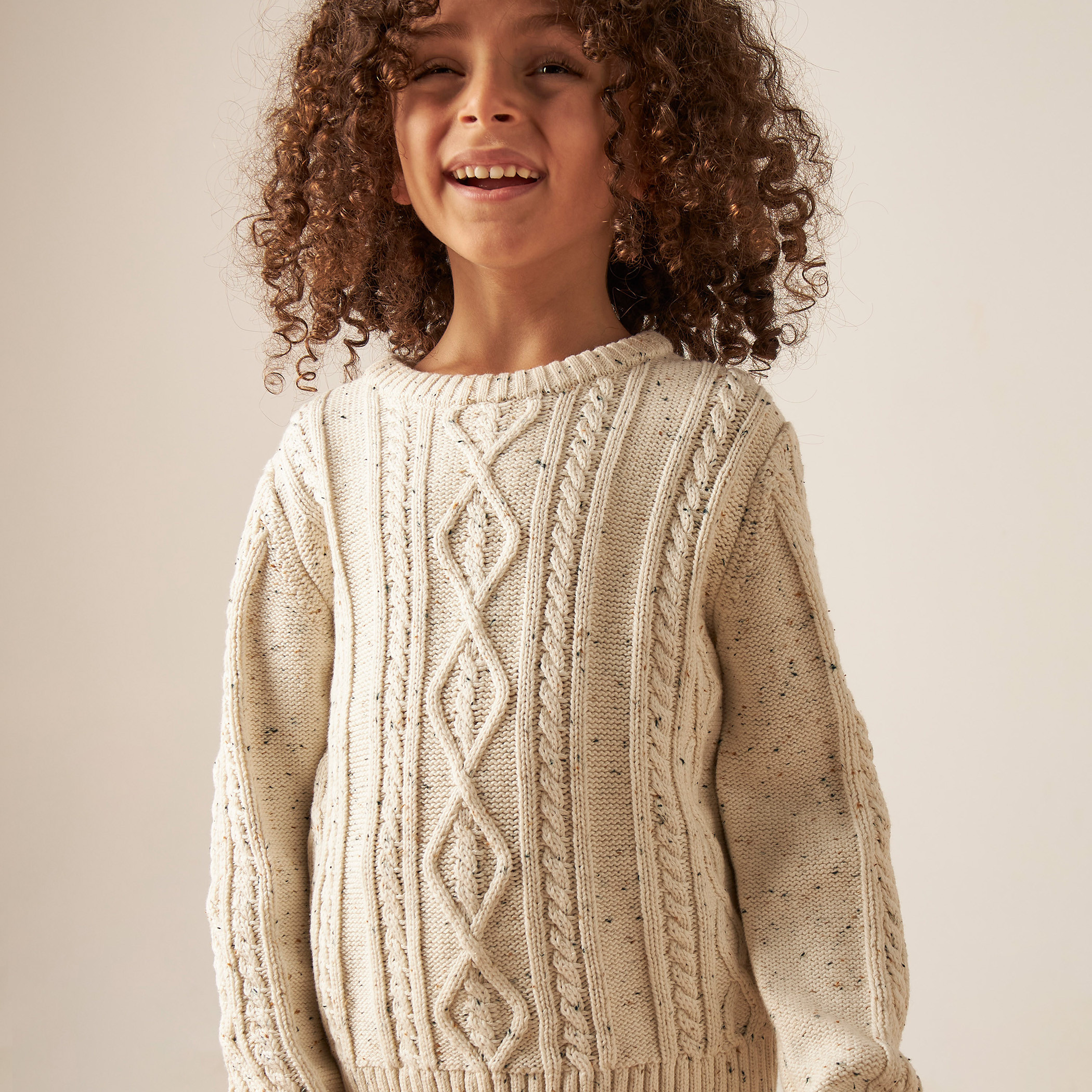 Eligo Textured Pullover with Crew Neck and Long Sleeves-boys-clothing-jumpersandcardigans-image-3