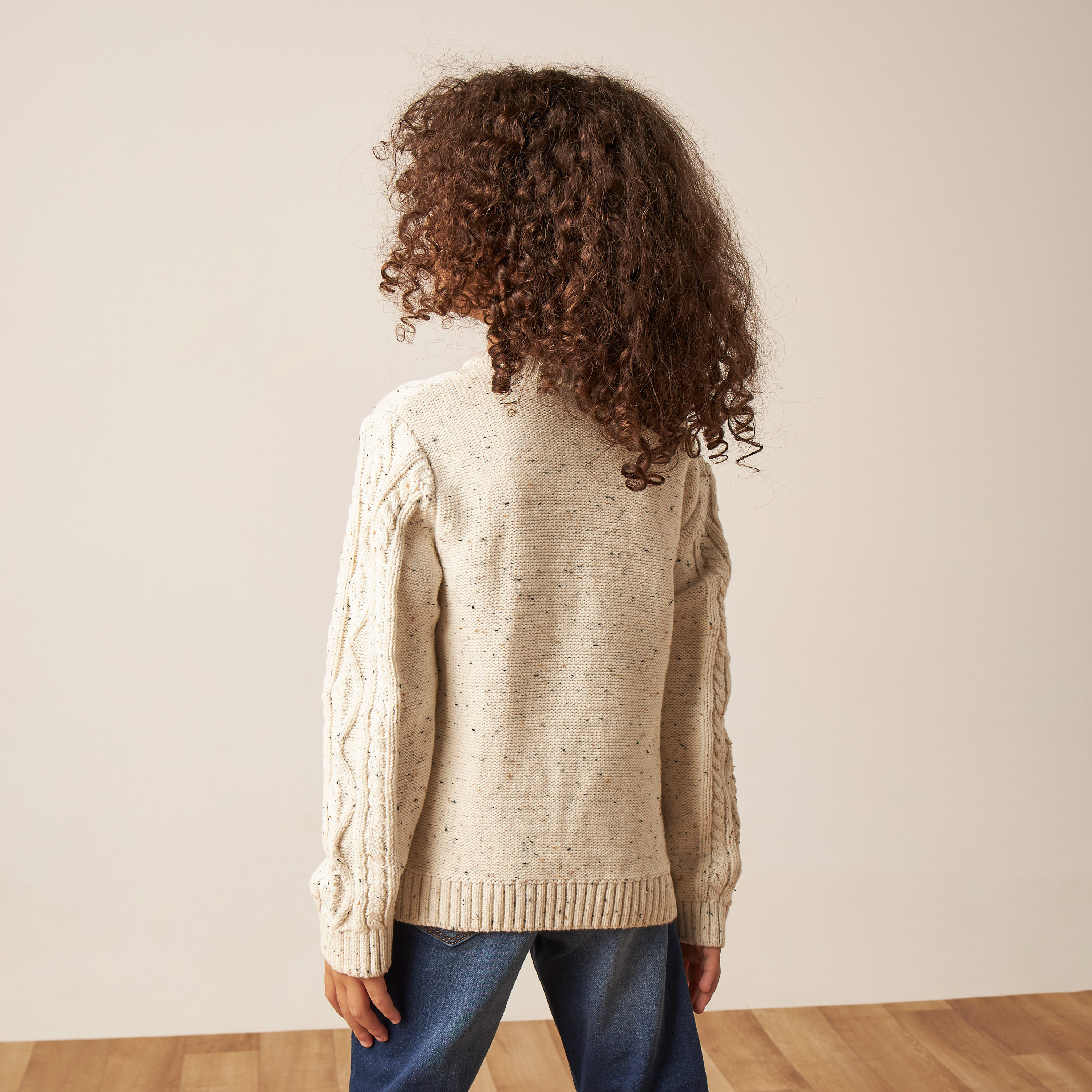 Eligo Textured Pullover with Crew Neck and Long Sleeves-boys-clothing-jumpersandcardigans-image-4