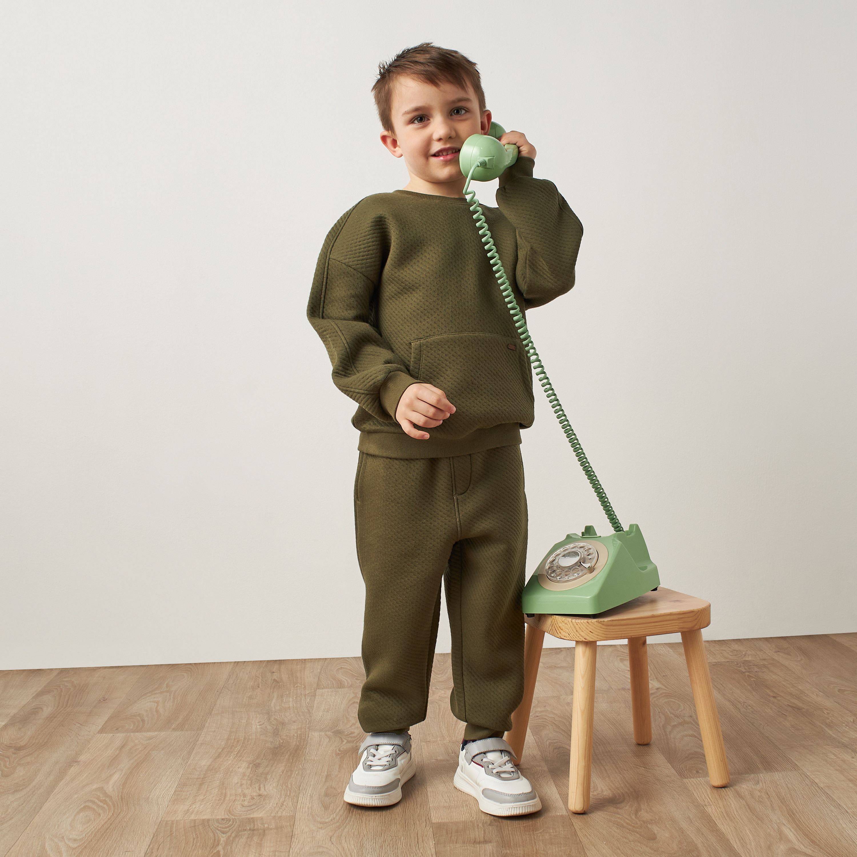 Buy Baby Boys Eligo Textured Sweatshirt and Joggers Set Online