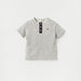 Eligo Textured Henley Neck T-shirt and Shorts Set-Clothes Sets-thumbnailMobile-1
