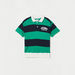 Lee Cooper Striped Polo T-shirt with Short Sleeves-T Shirts-thumbnail-0