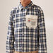 Lee Cooper Checked Shirt with Long Sleeves and Chest Pocket-Shirts-thumbnailMobile-2