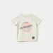 Kappa Graphic Print Crew Neck T-shirt with Short Sleeves-T Shirts-thumbnailMobile-0
