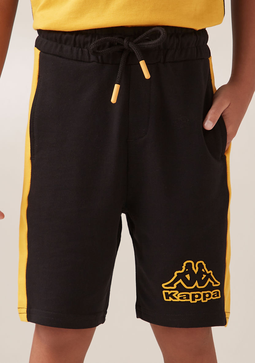 Kappa Logo Detail Shorts with Drawstring Closure-Shorts-image-3