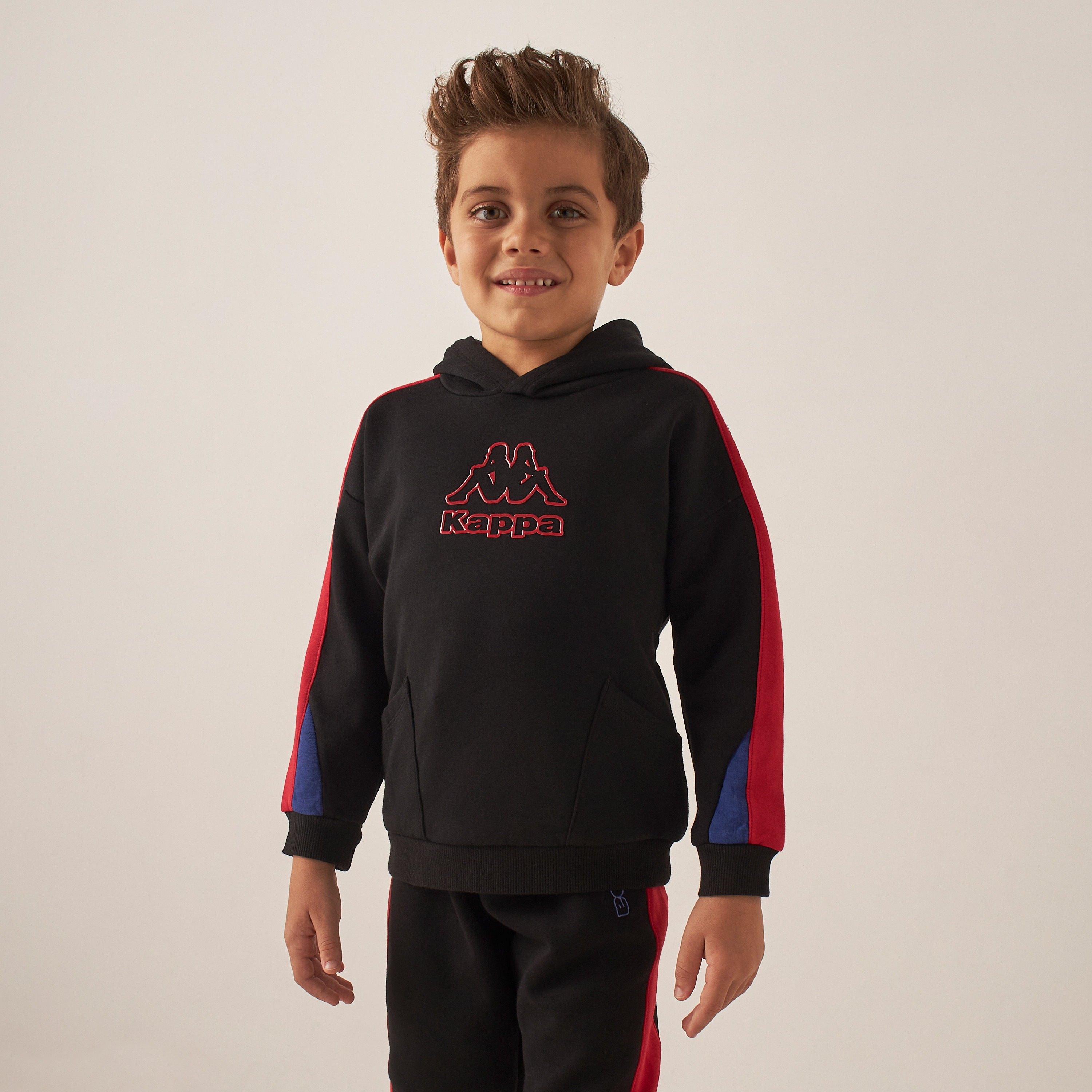 Boys kappa hoodie hotsell