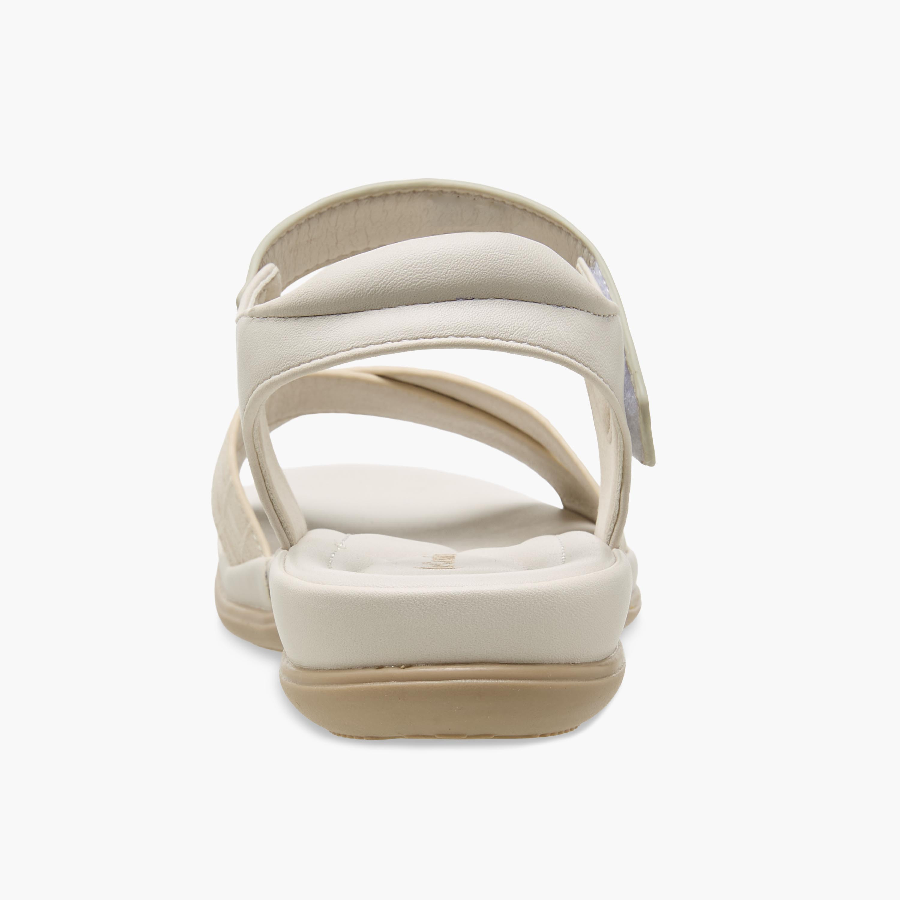 صندل بأحزمة وشريط إغلاق لاصق للنساء من لو كونفورت-women-shoes-flats-sandals-image-4