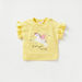 Juniors Printed T-shirt with Ruffle Sleeves - Set of 2-T Shirts-thumbnail-2