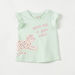 Juniors Printed Sleeveless T-shirt with Ruffles-T Shirts-thumbnail-0