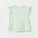 Juniors Printed Sleeveless T-shirt with Ruffles-T Shirts-thumbnail-3