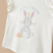 Juniors Bunny Print Sleeveless T-shirt with Ruffles-T Shirts-thumbnailMobile-1