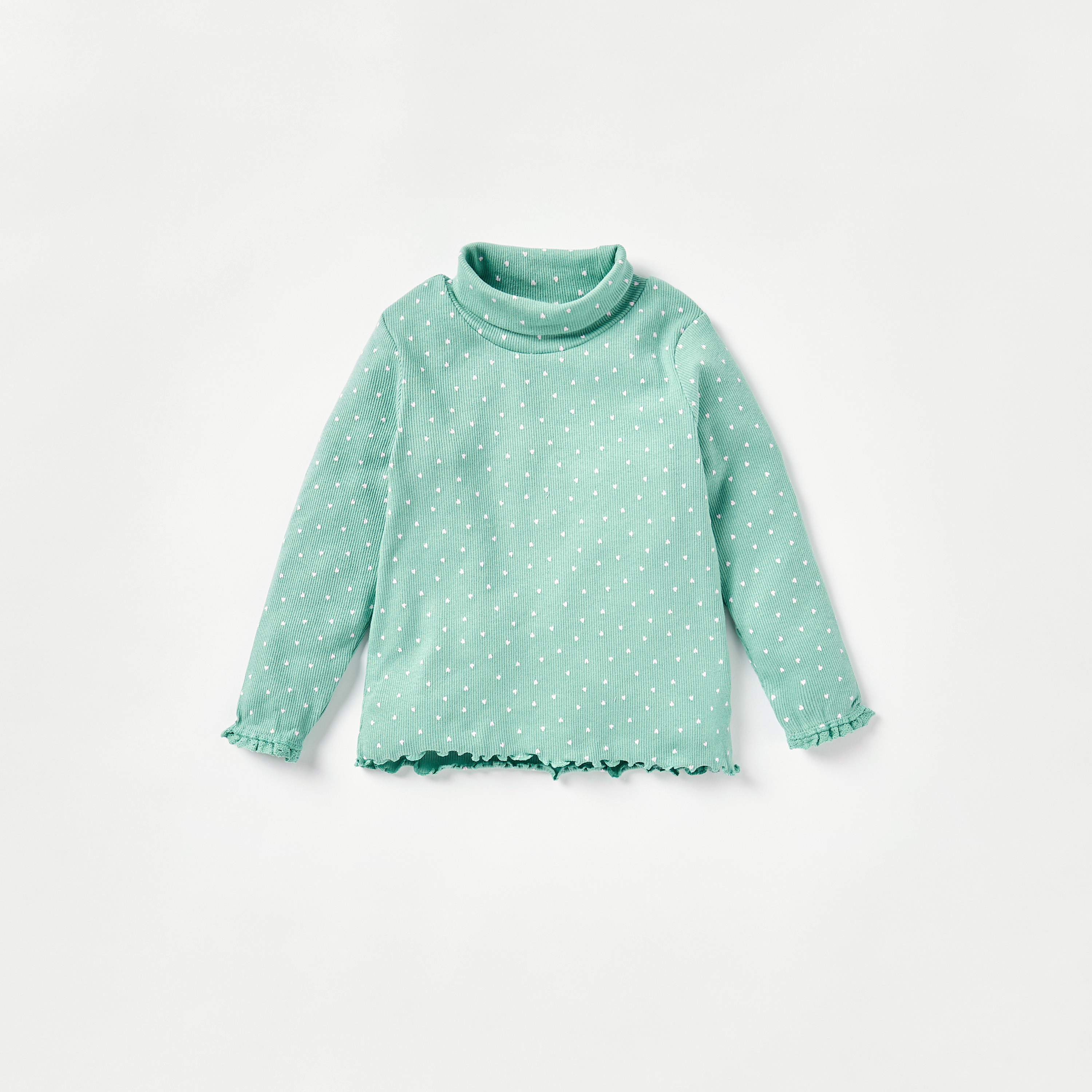 Juniors Assorted Turtleneck T-shirt - Set of 2-baby-girls-clothing-winterwear-sweatshirts-image-2