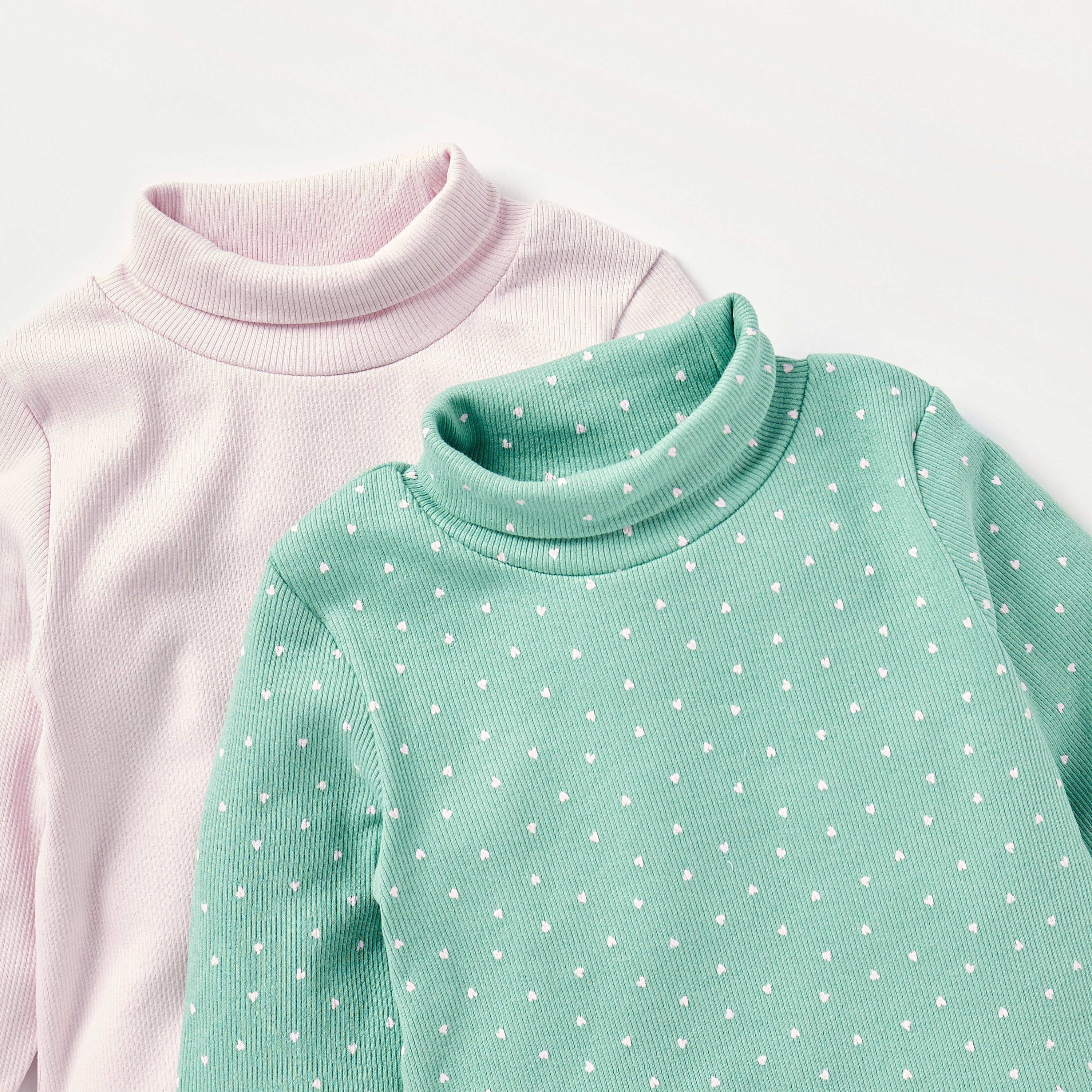 Juniors Assorted Turtleneck T-shirt - Set of 2-baby-girls-clothing-winterwear-sweatshirts-image-4