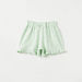 Juniors Floral Print Shorts with Bow and Ruffle Hem-Shorts-thumbnailMobile-0