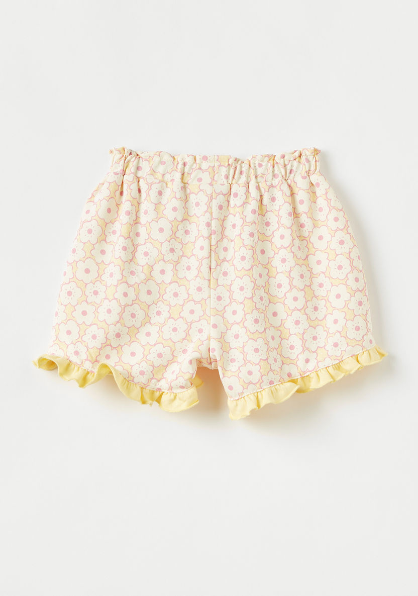 Juniors All-Over Floral Print Shorts-Shorts-image-3