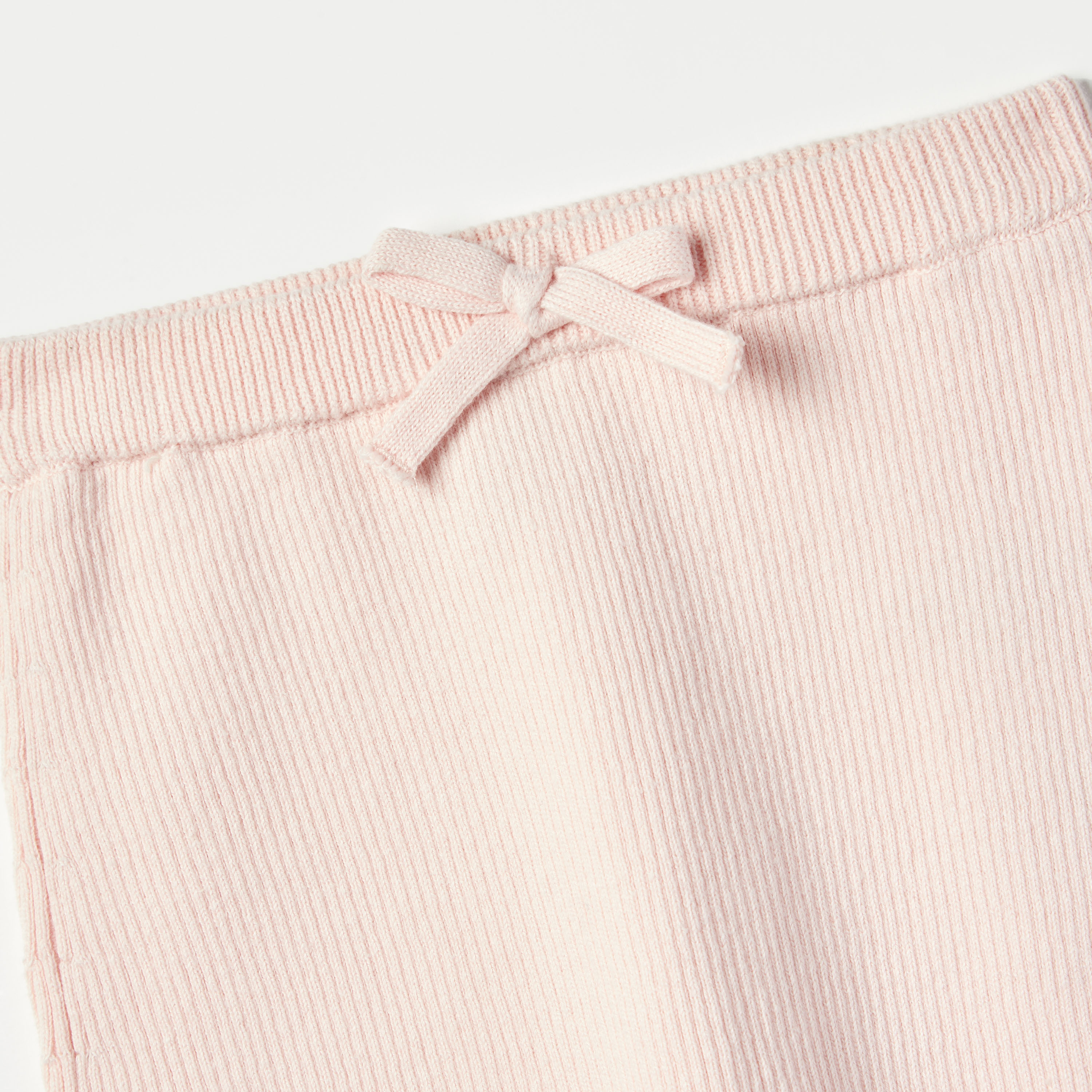 Juniors Ribbed Leggings with Elasticated Waistband-baby-girls-clothing-bottoms-leggings-image-2
