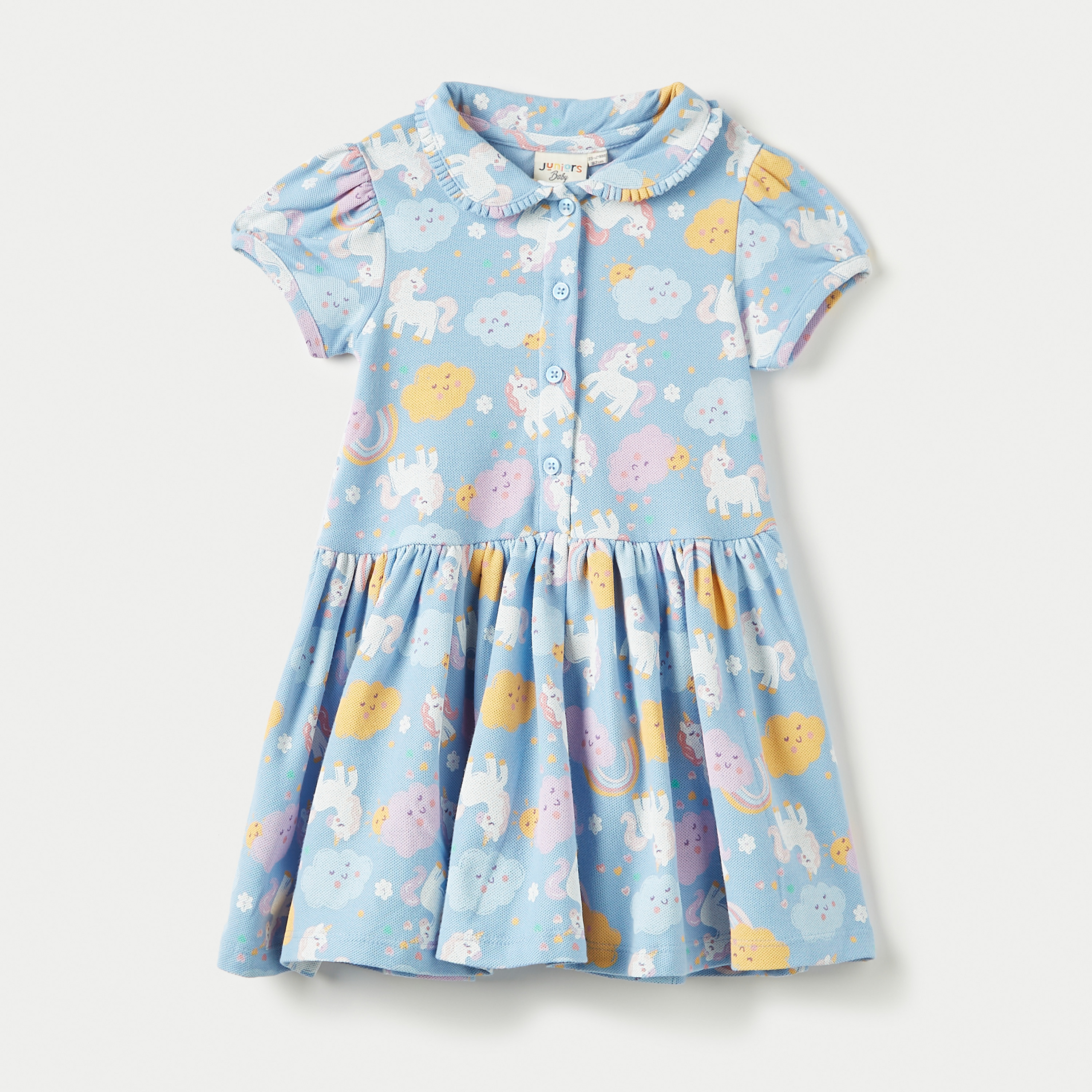Juniors All-Over Print Polo Dress-baby-girls-clothing-dressesandjumpsuits-image-1