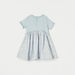 Juniors Floral Print Dress with Short Sleeves and Ruffle Detail-Dresses%2C Gowns and Frocks-thumbnail-2