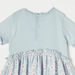 Juniors Floral Print Dress with Short Sleeves and Ruffle Detail-Dresses%2C Gowns and Frocks-thumbnail-3