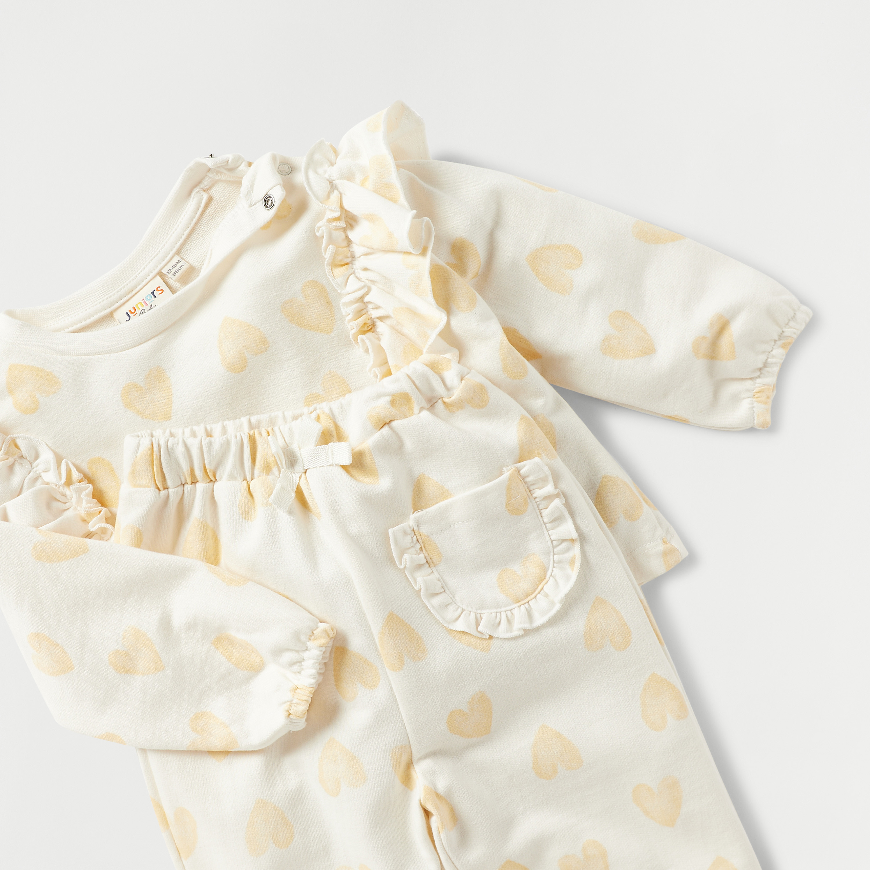 Juniors All-Over Heart Print Long Sleeves Top and Leggings Set-baby-girls-clothing-setsandcoords-image-4