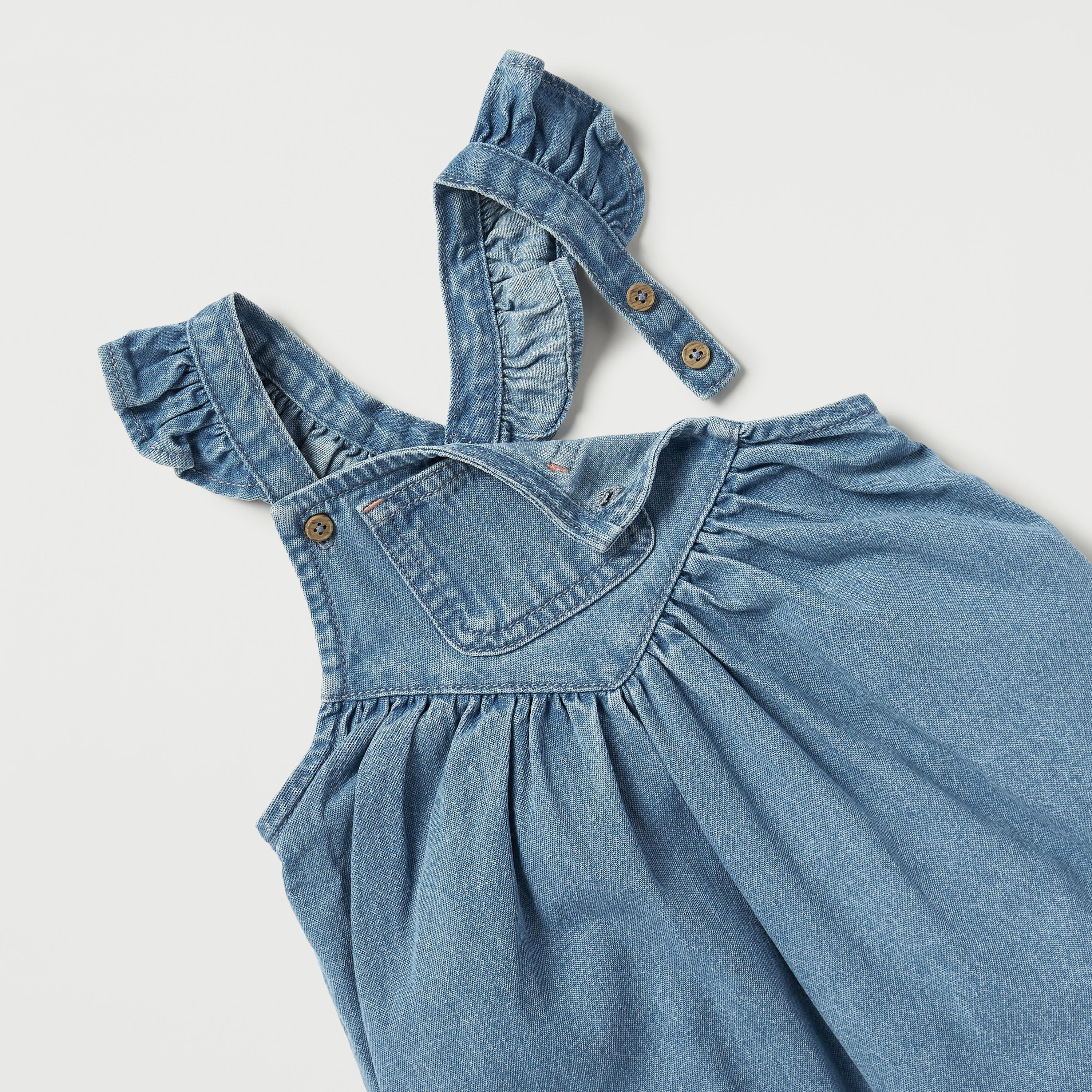 Denim dungarees for baby hot sale girl