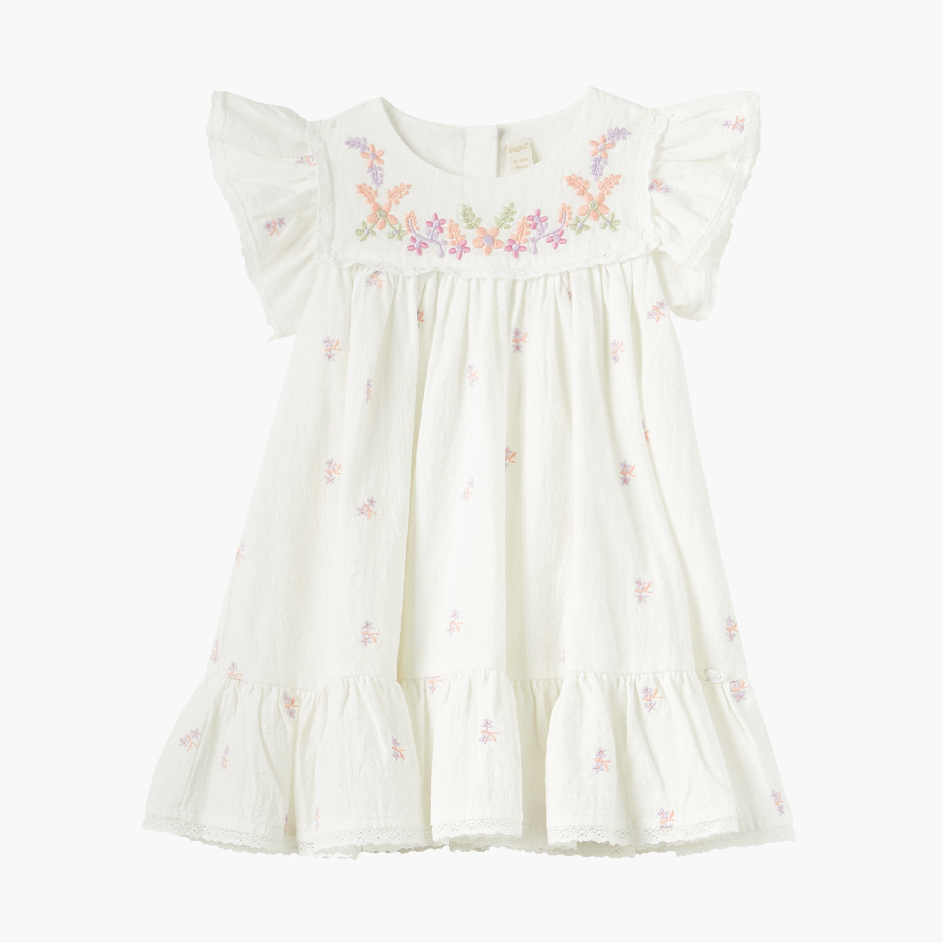 Embroidered dress baby best sale