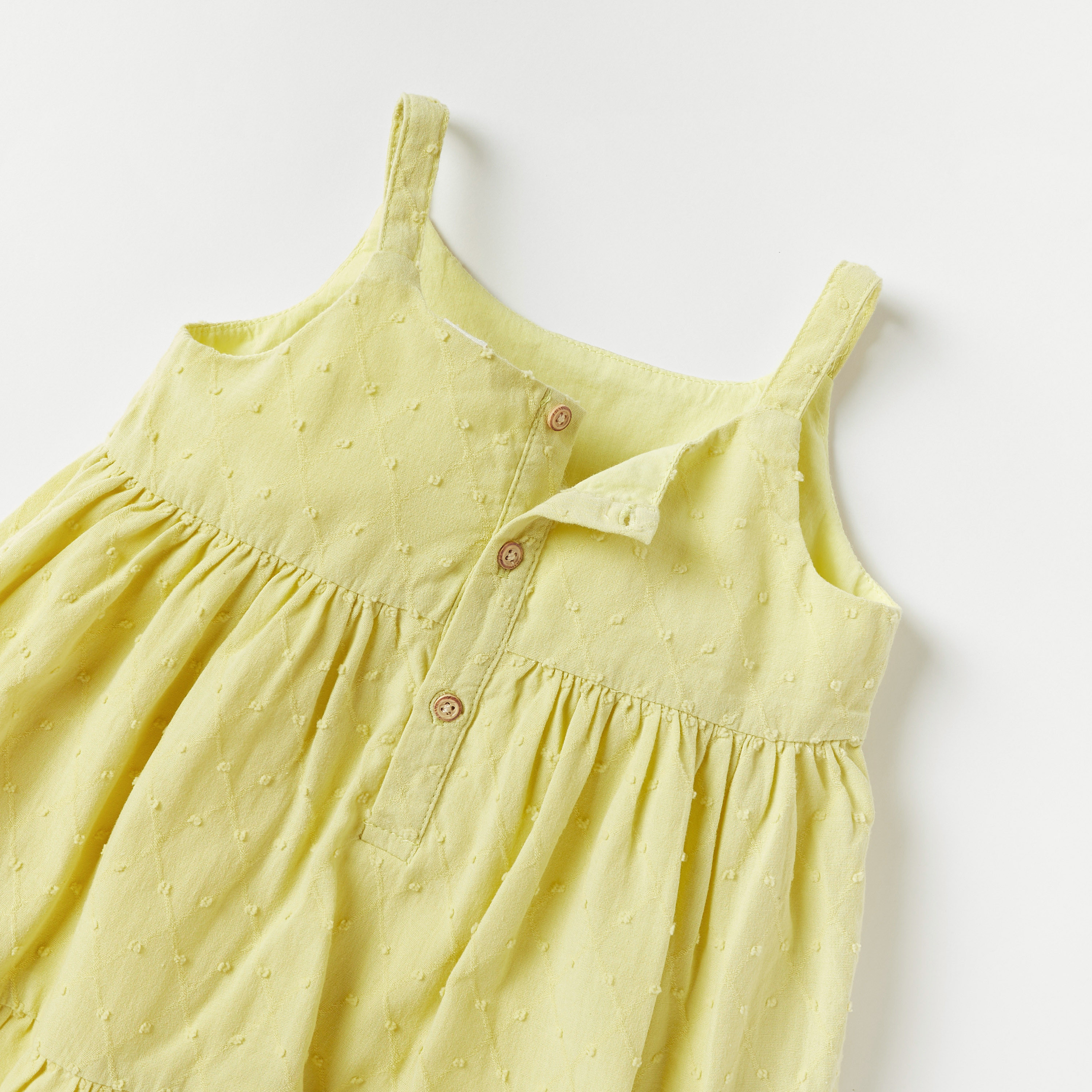 Giggles Textured Tiered Sleeveless Dress and Hat Set-baby-girls-clothing-dressesandjumpsuits-image-5