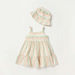 Giggles Striped Tiered Dress with Shoulder Straps and Bucket Cap-Dresses%2C Gowns and Frocks-thumbnailMobile-0