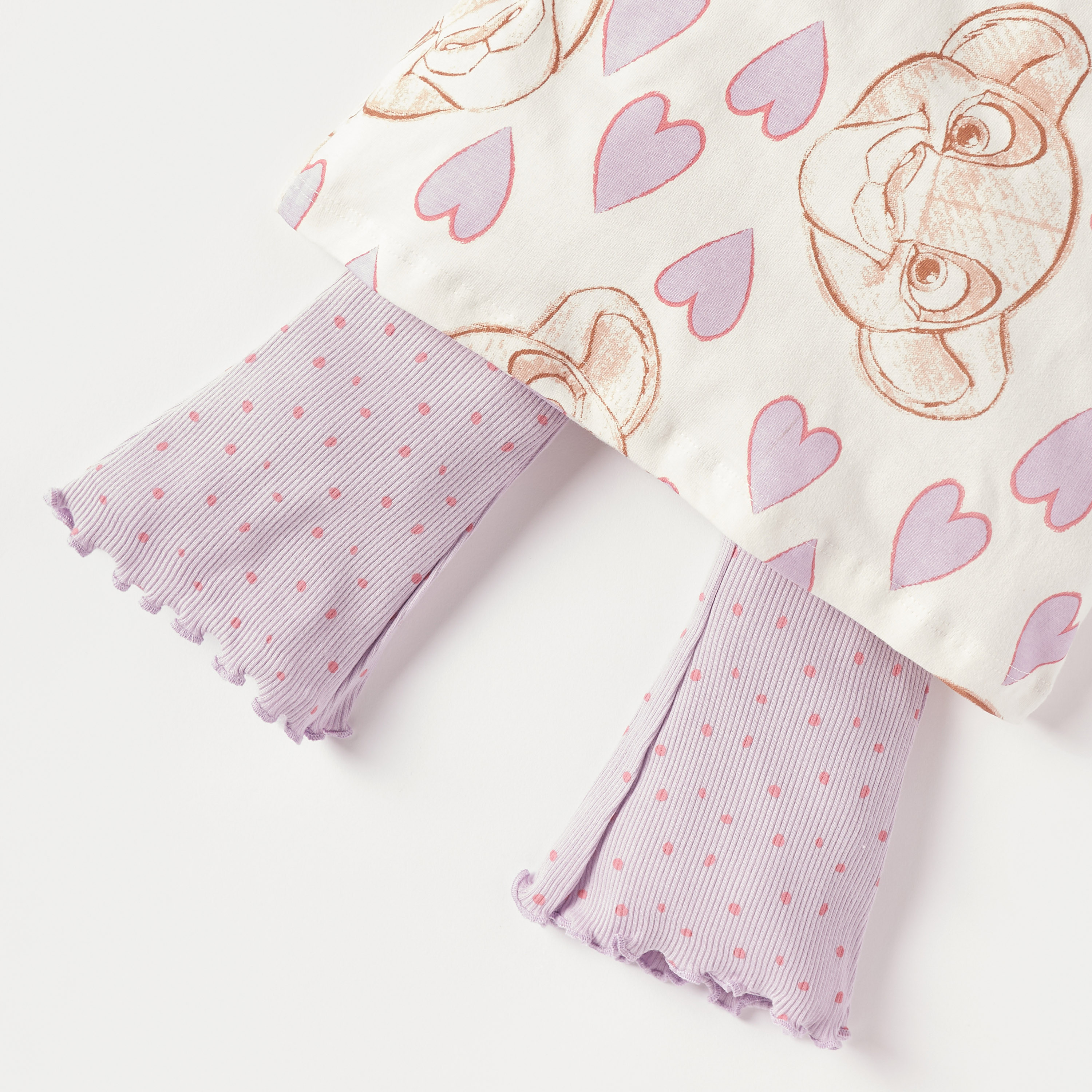 Disney Simba Print T-shirt and Flared Leggings Set-baby-girls-clothing-setsandcoords-image-5