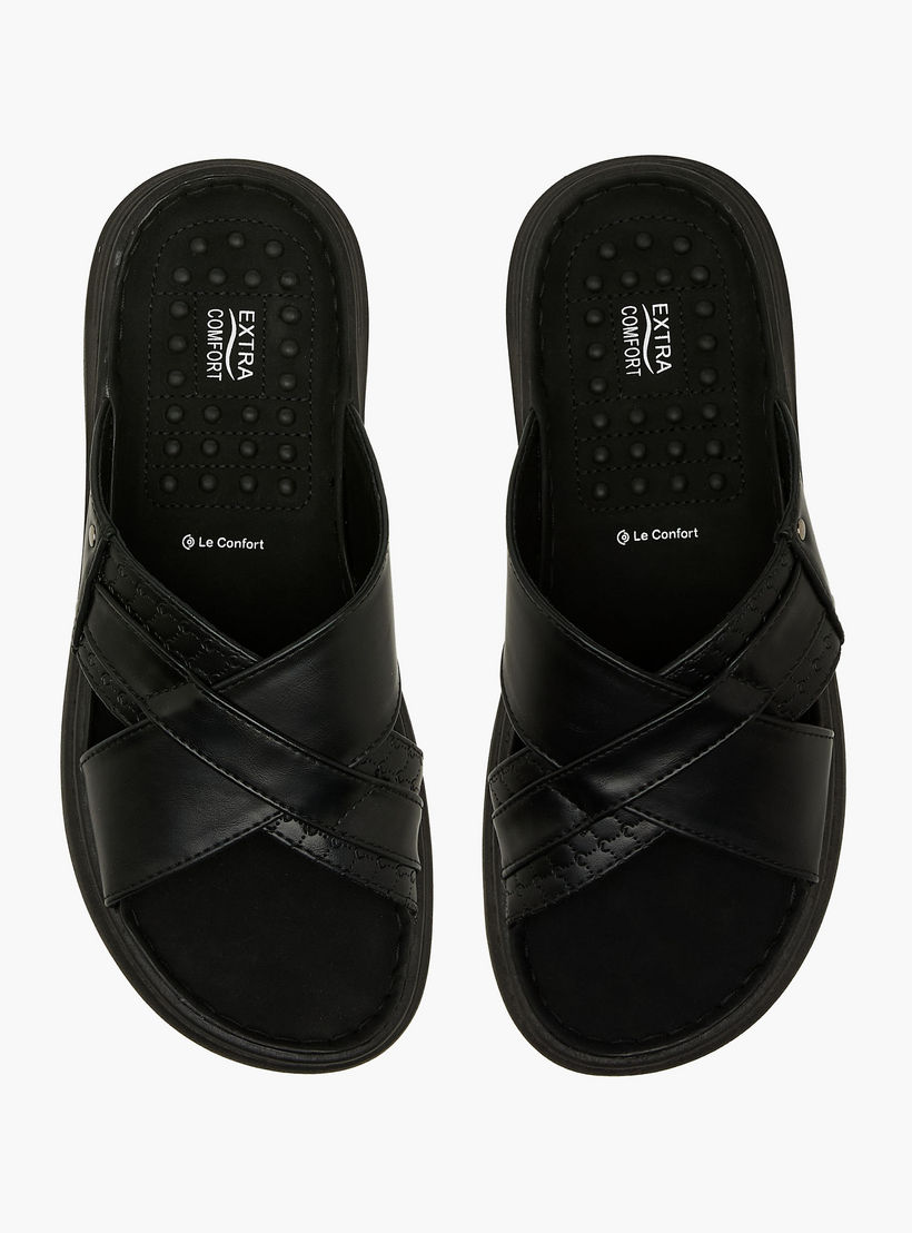 صندل رجالي بحزام متقاطع من لو كونفورت-men-shoes-sandals-image-1