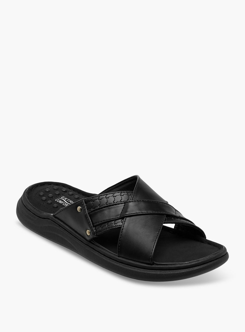 صندل رجالي بحزام متقاطع من لو كونفورت-men-shoes-sandals-image-2