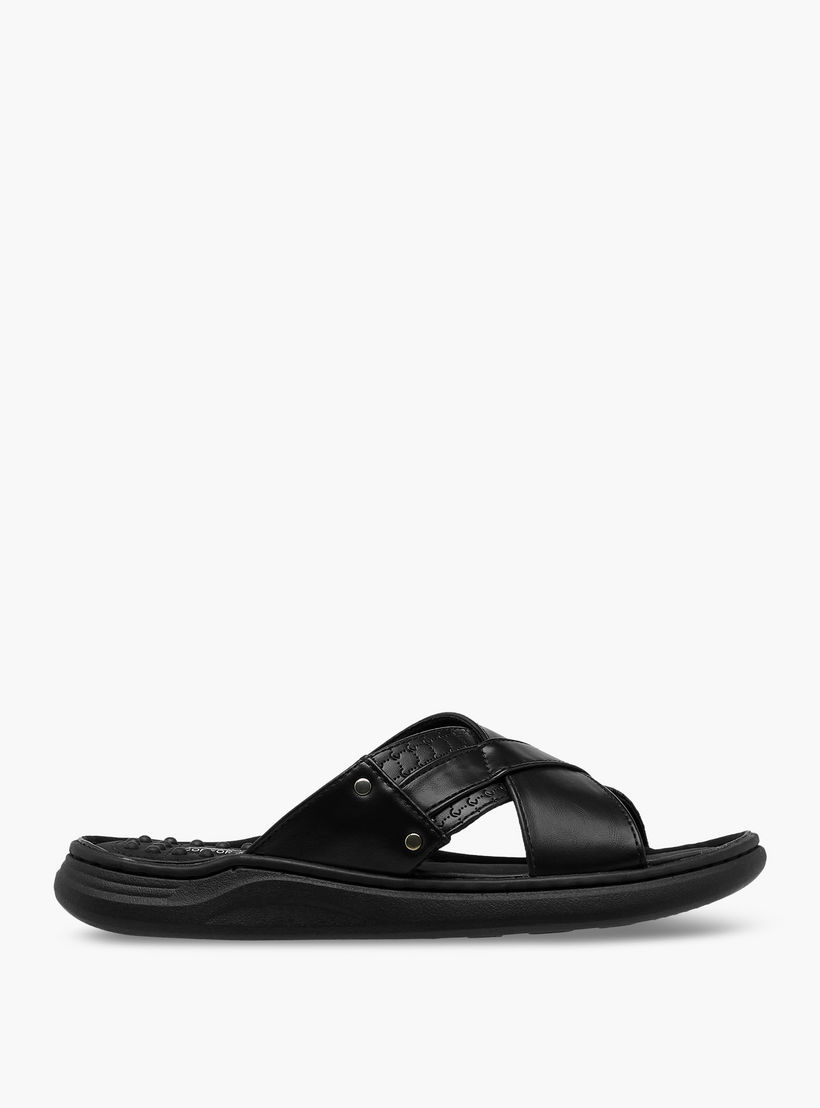 صندل رجالي بحزام متقاطع من لو كونفورت-men-shoes-sandals-image-3