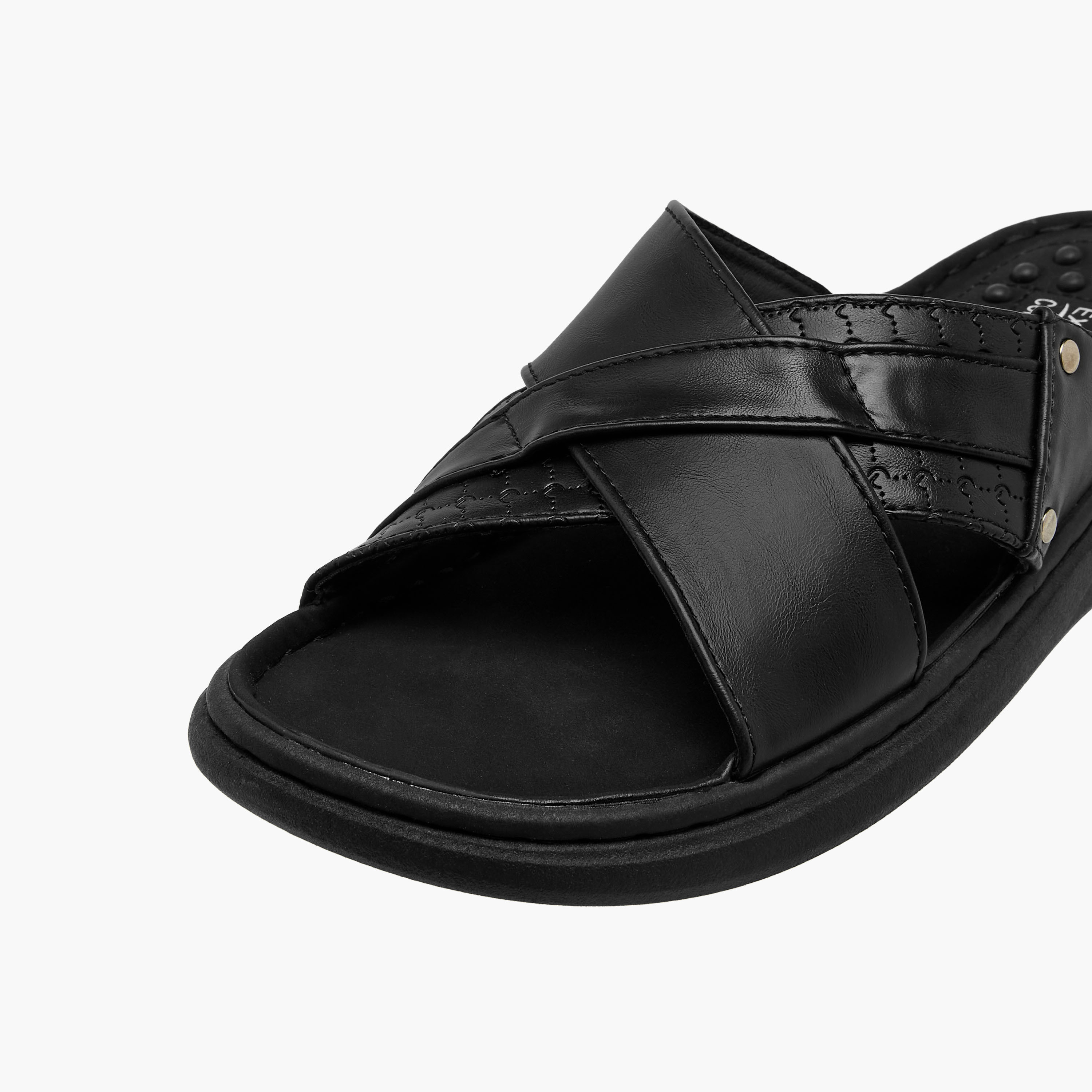 صندل رجالي بحزام متقاطع من لو كونفورت-men-shoes-sandals-image-4