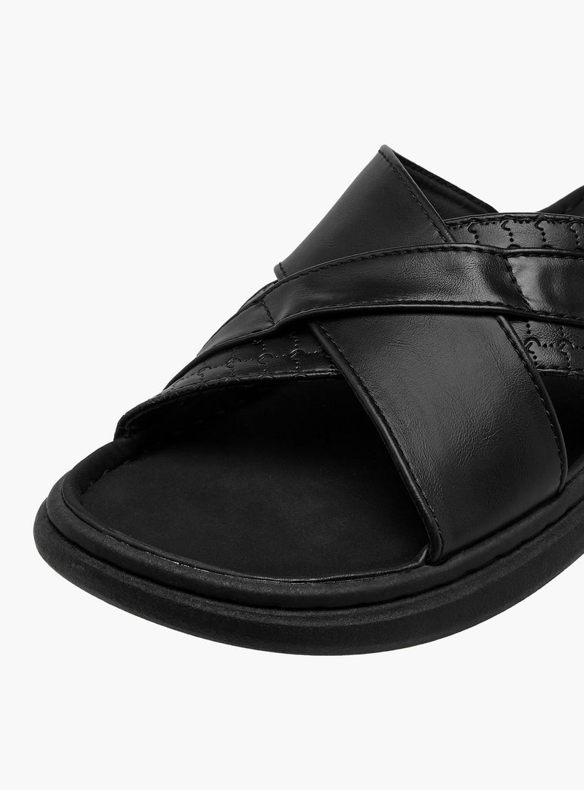 صندل رجالي بحزام متقاطع من لو كونفورت-men-shoes-sandals-image-4