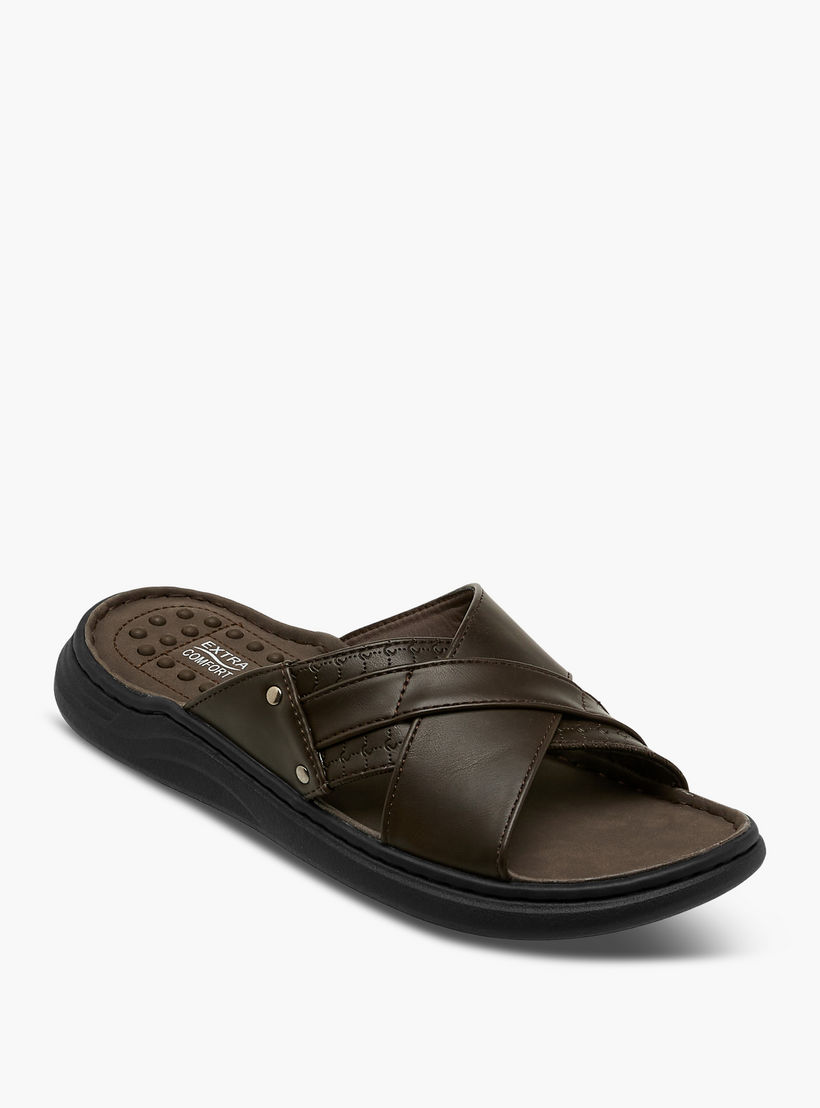 صندل رجالي بحزام متقاطع من لو كونفورت-men-shoes-sandals-image-2