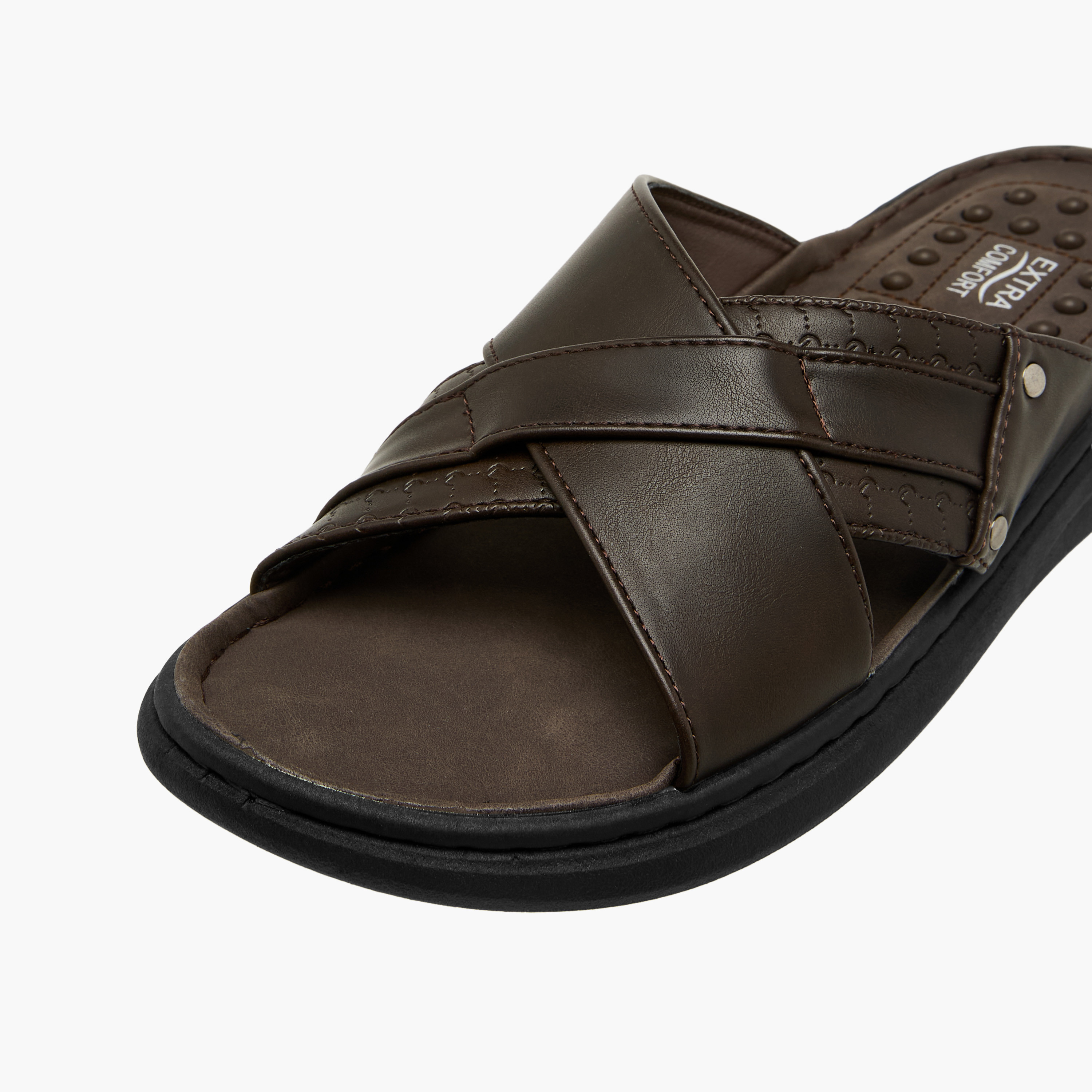 صندل رجالي بحزام متقاطع من لو كونفورت-men-shoes-sandals-image-4
