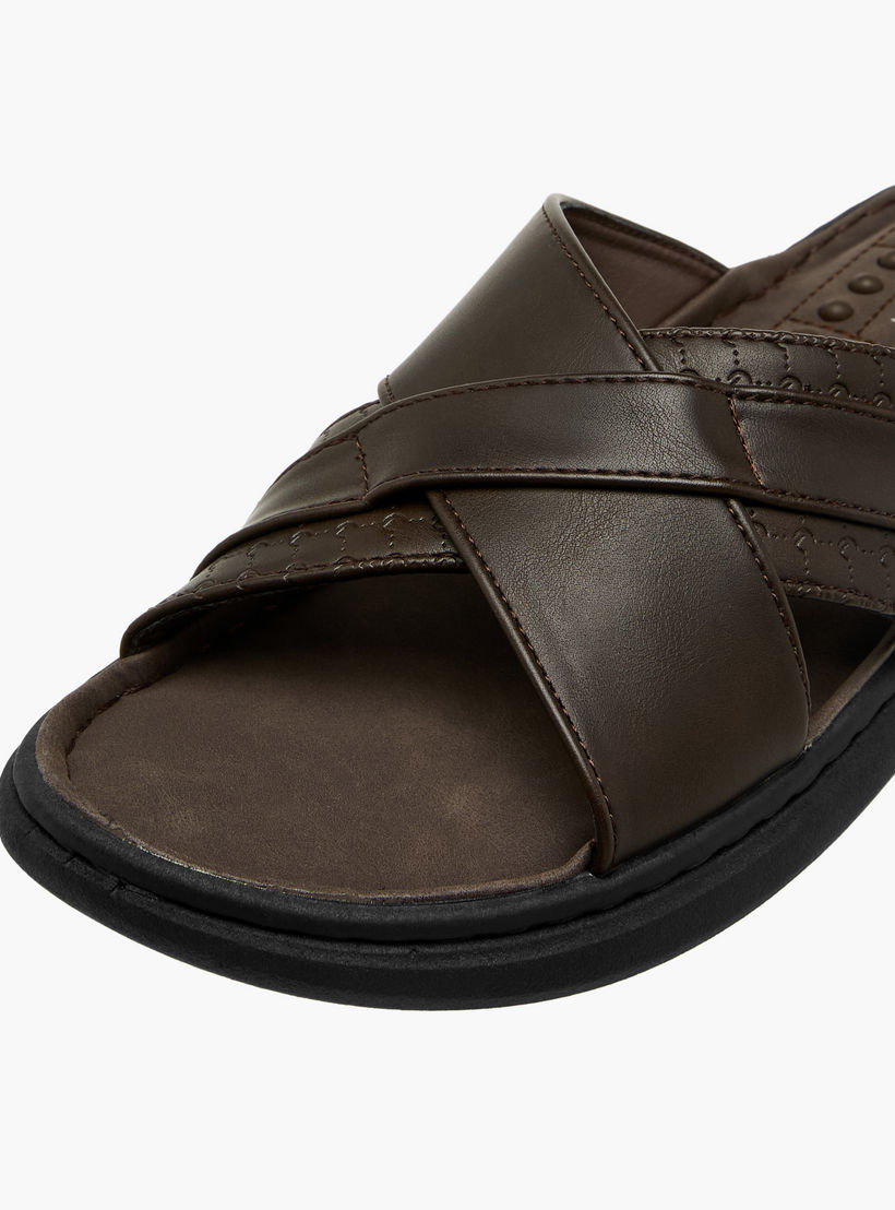 صندل رجالي بحزام متقاطع من لو كونفورت-men-shoes-sandals-image-4