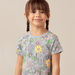 Juniors All-Over Floral Print T-shirt with Crew Neck and Short Sleeves-T Shirts-thumbnailMobile-2
