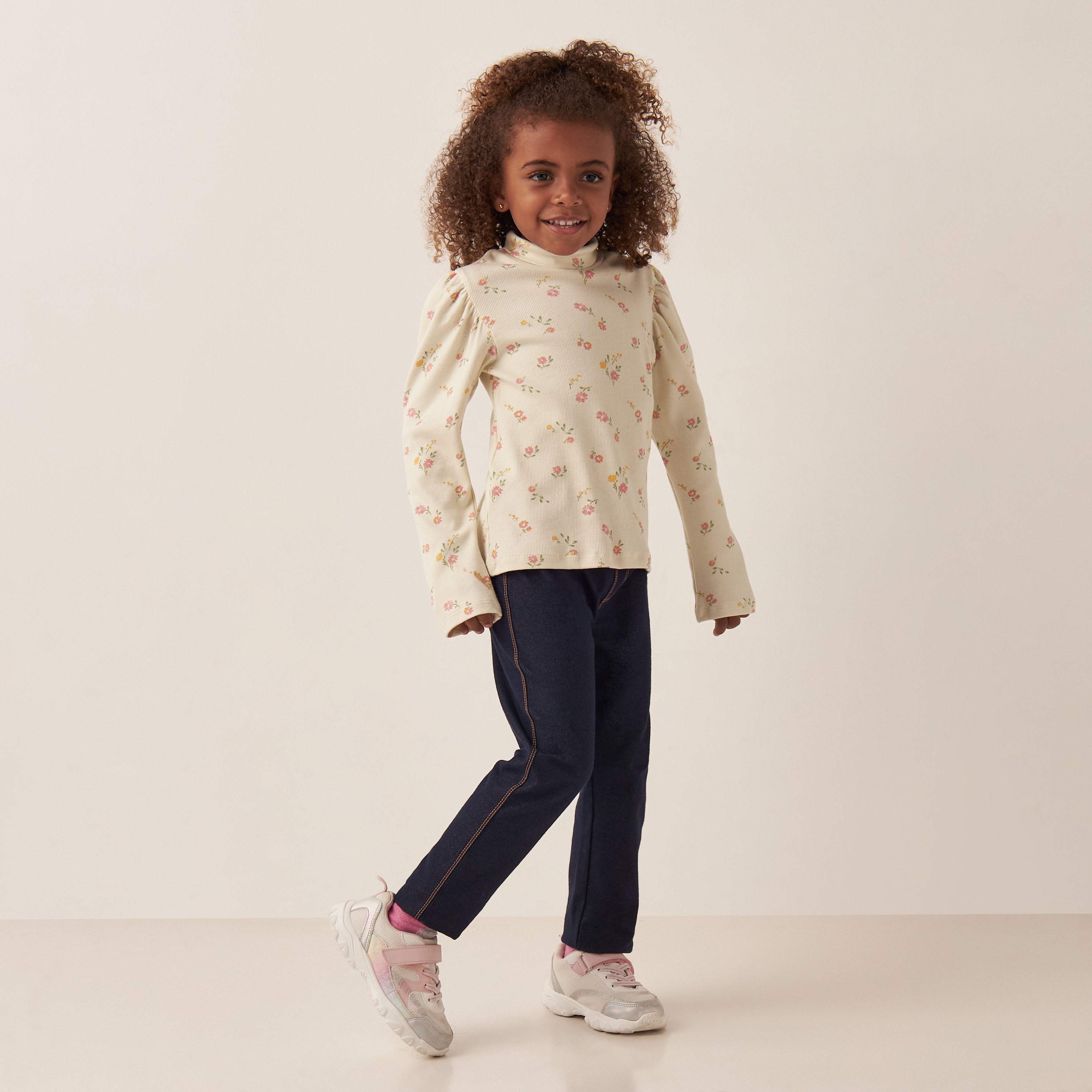 Juniors Printed T-shirt with Long Sleeves - Set of 2-girls-clothing-multipacks-image-2