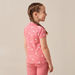 Juniors All-Over Floral Print Polo T-shirt with Short Sleeves and Ruffles-T Shirts-thumbnailMobile-3