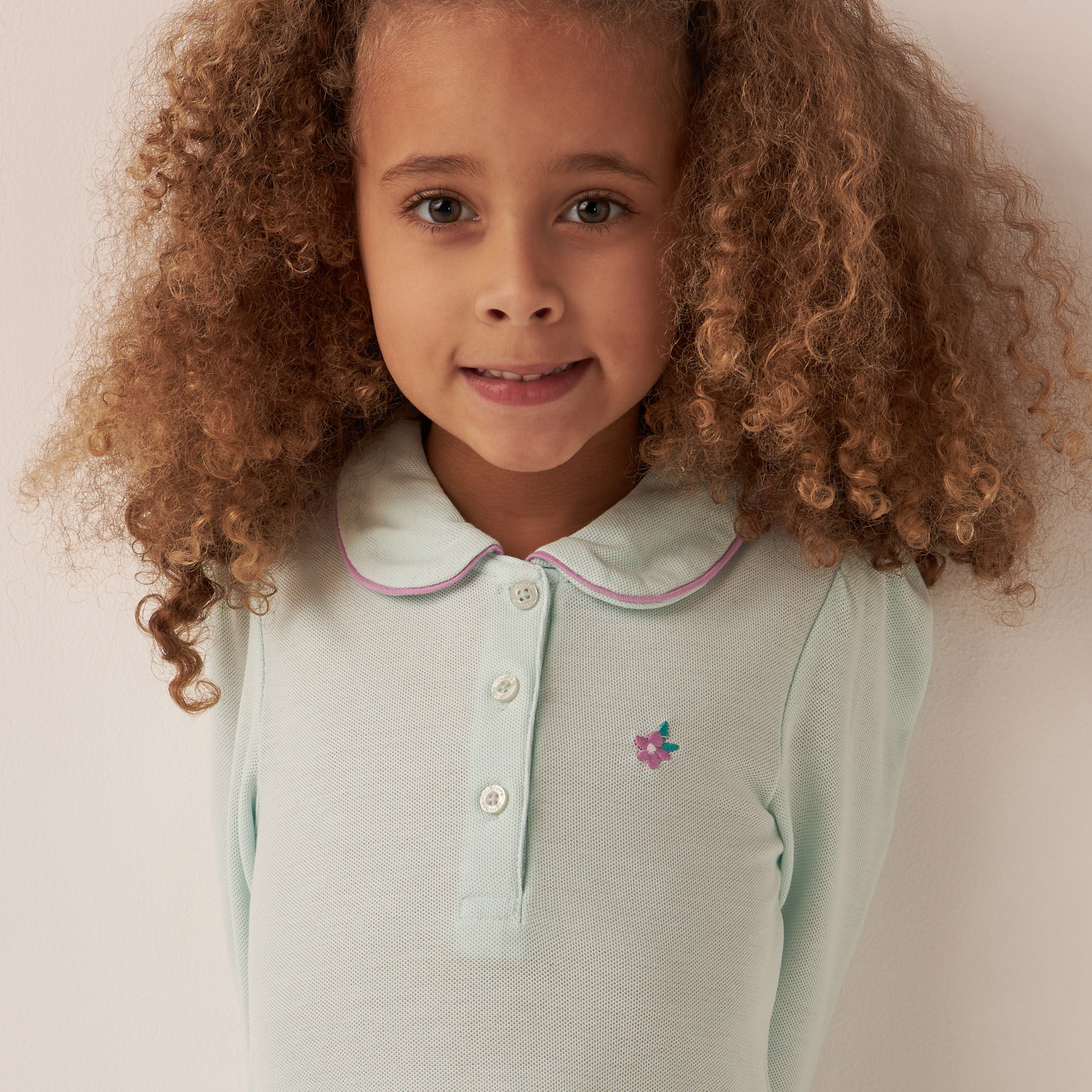 تيشيرت بولو سادة بأكمام طويلة من جونيورز-girls-clothing-tshirts-image-4