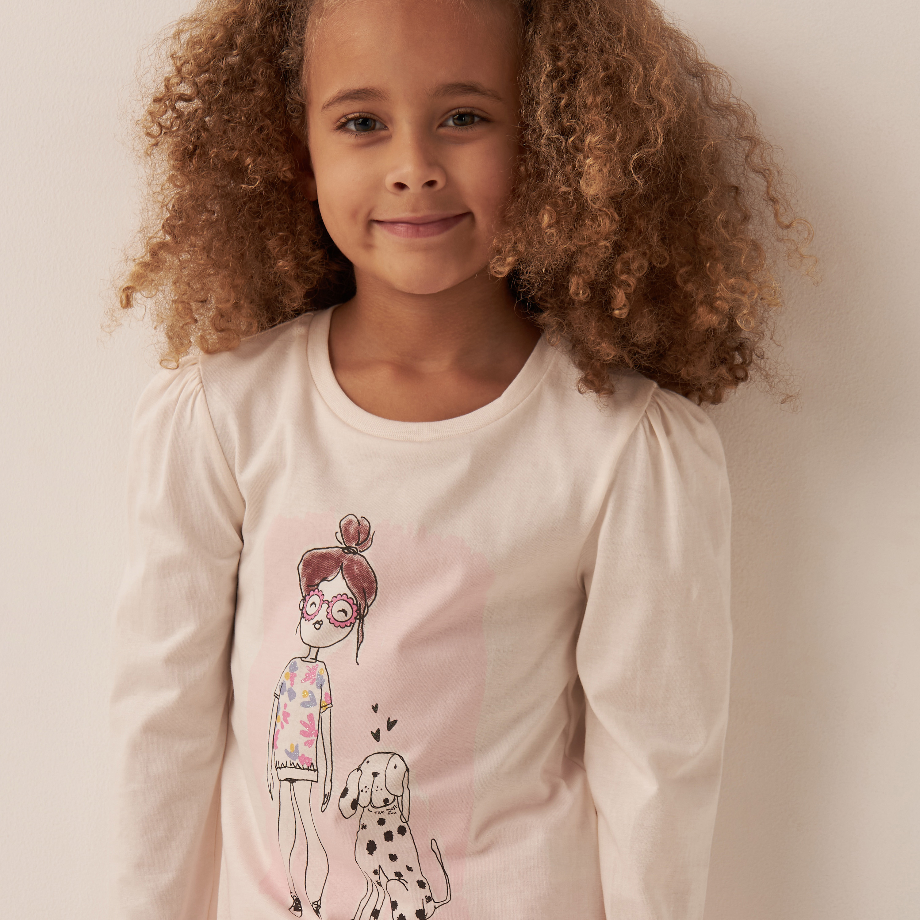 تيشيرت بأكمام طويلة وطبعات من جونيورز-girls-clothing-tshirts-image-4