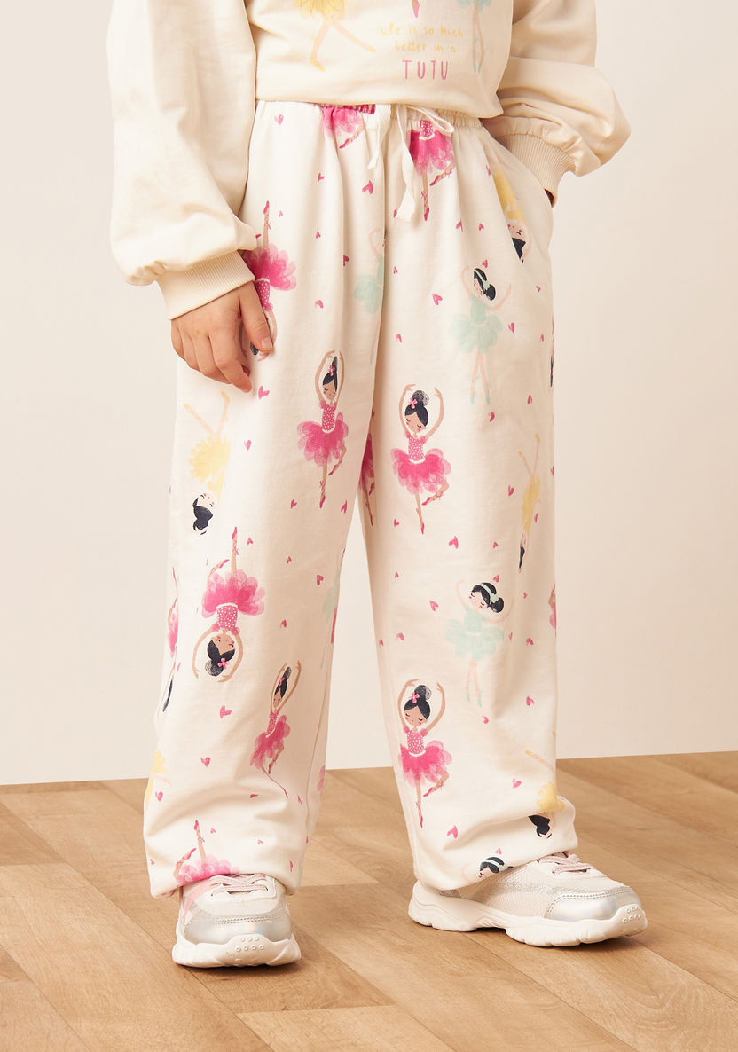 Juniors All-Over Print Pants with Pockets and Drawstring Closure-Pants-image-0