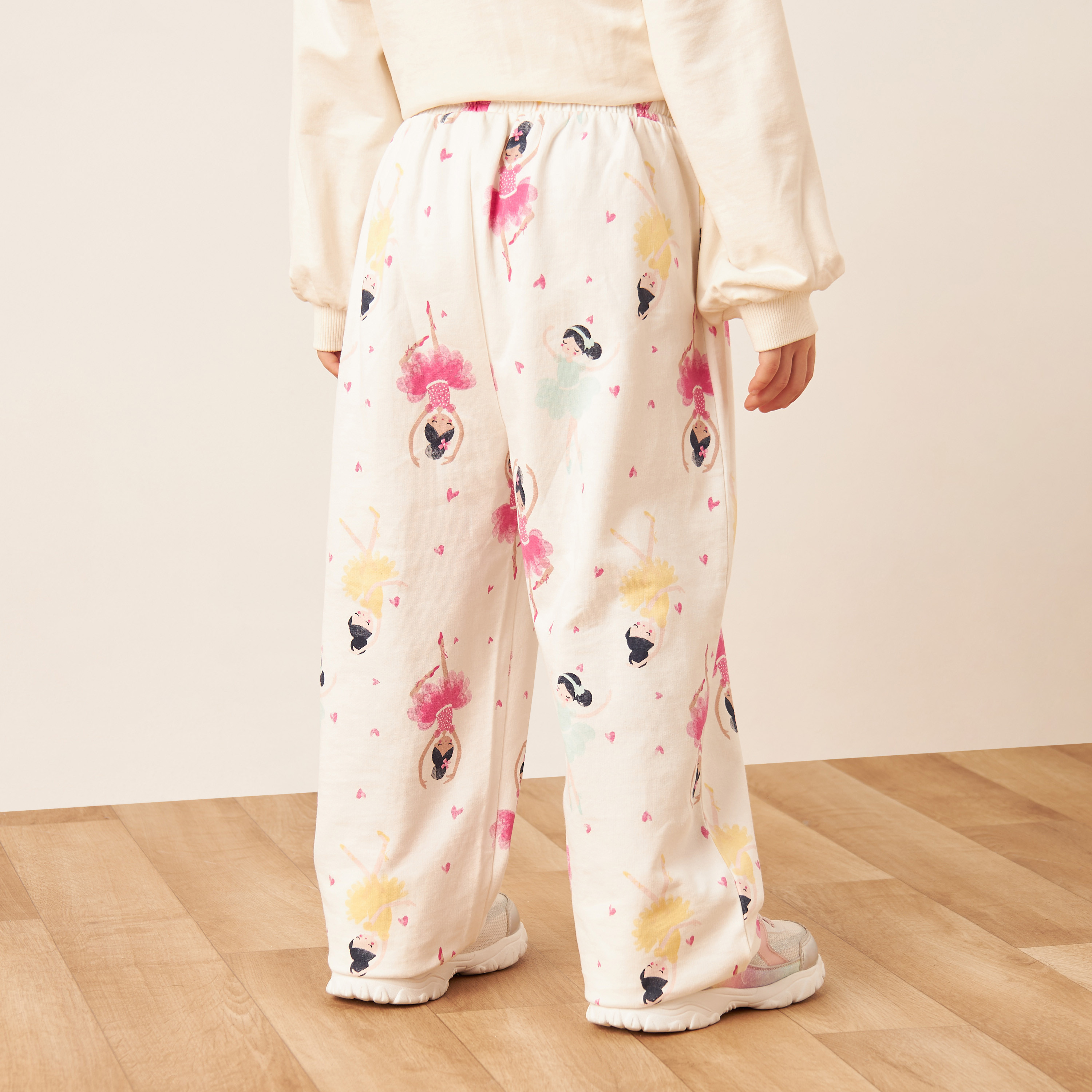 Juniors All-Over Print Pants with Pockets and Drawstring Closure-baby-girls-clothing-bottoms-trousers-image-3