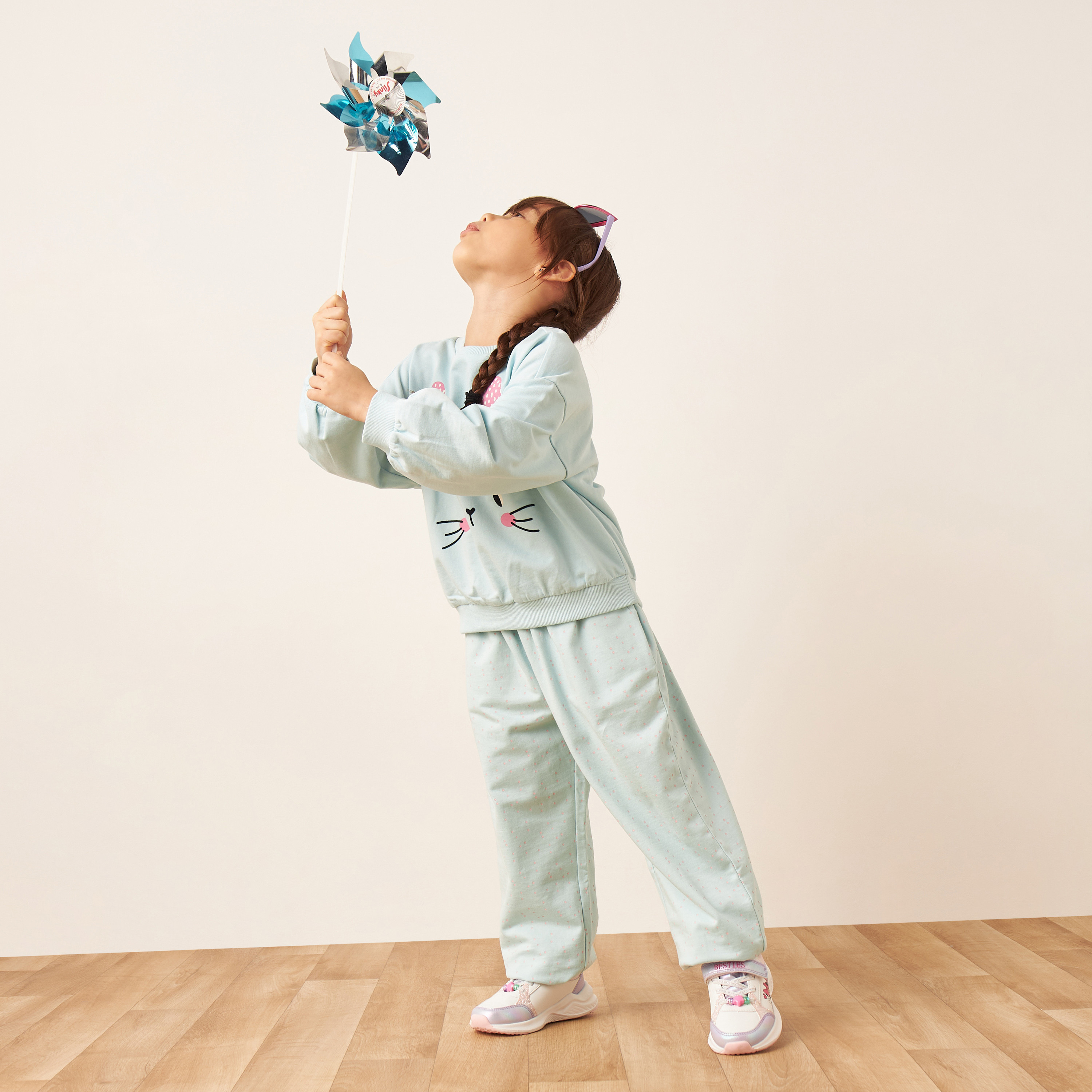 Juniors All-Over Print Pants with Drawstring Closure-baby-girls-clothing-bottoms-trousers-image-2