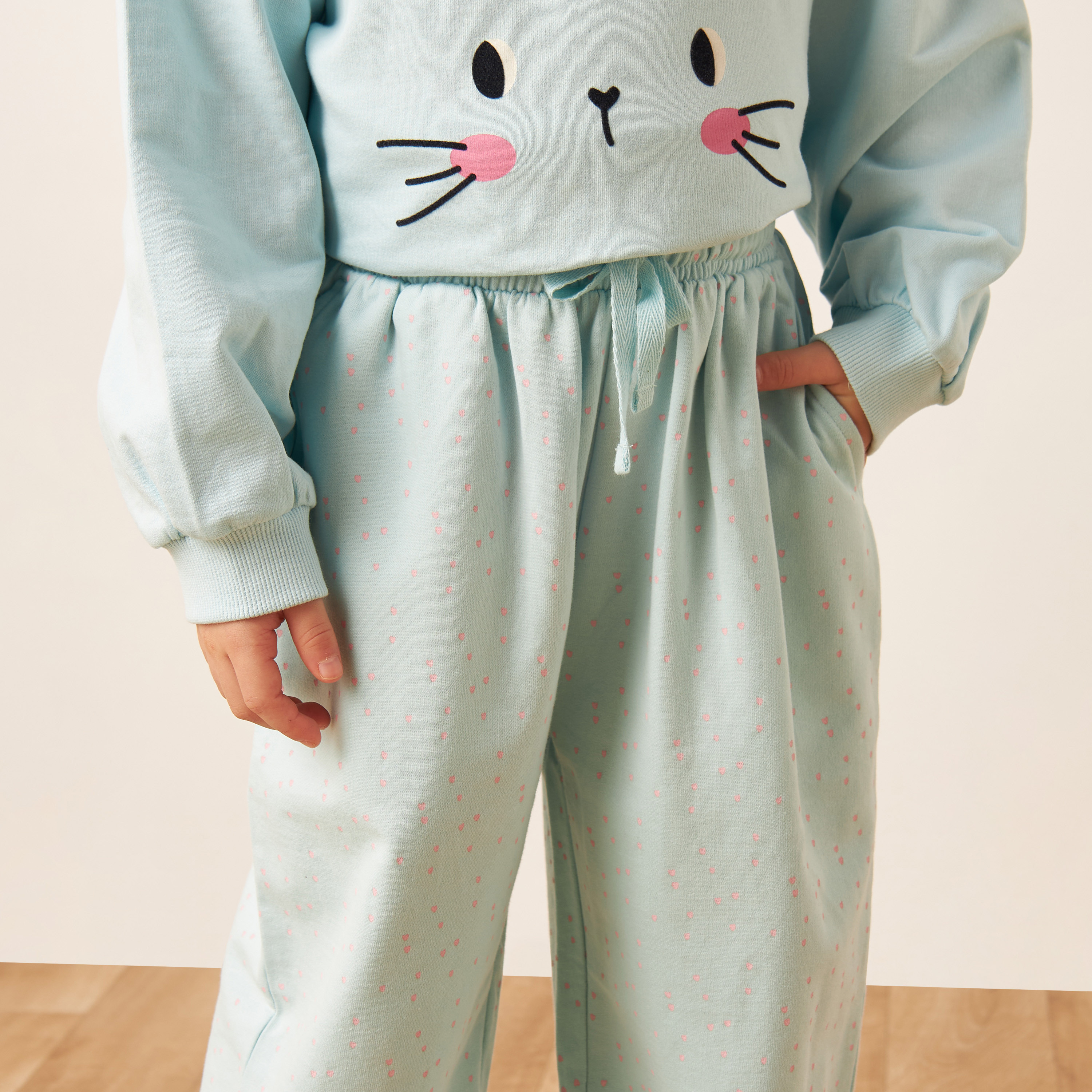 Juniors All-Over Print Pants with Drawstring Closure-baby-girls-clothing-bottoms-trousers-image-4