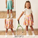 Juniors Printed Knee Length Skirt - Set of 2-Skirts-thumbnailMobile-0